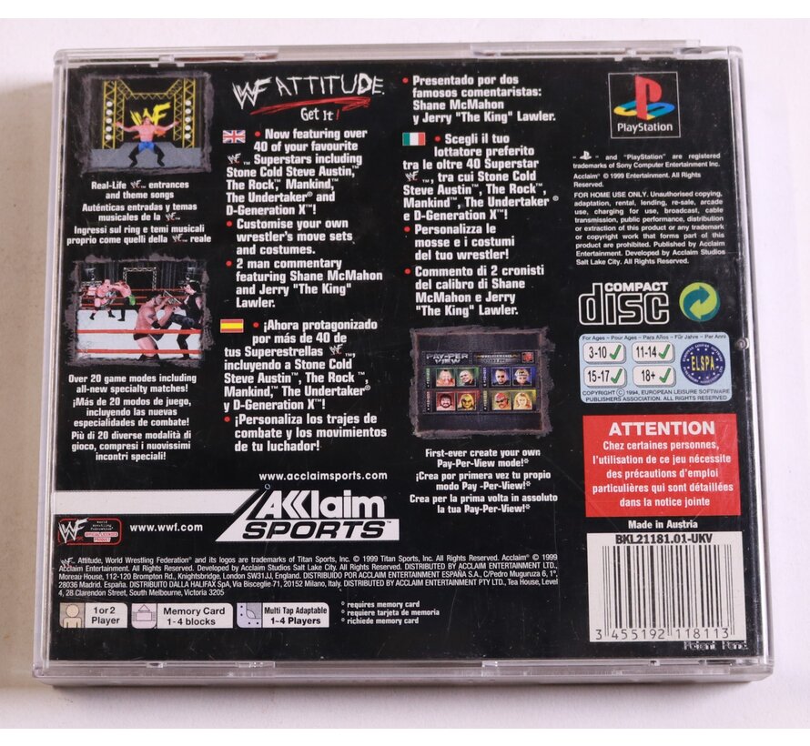 PlayStation 1 - WWF Attitude