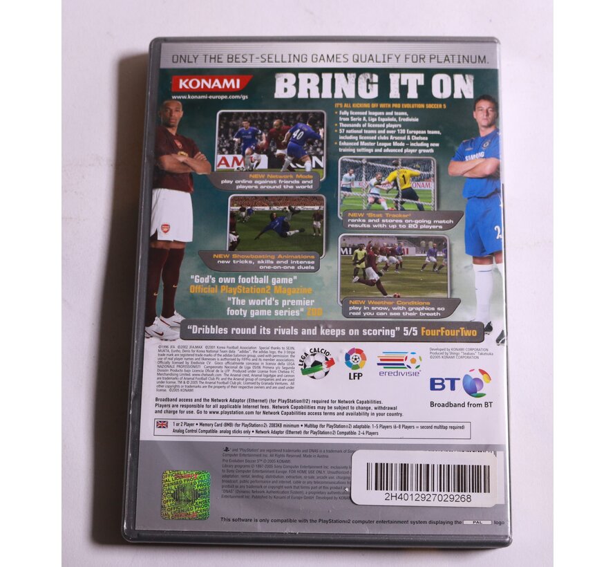 Playstation 2 - Pro Evolution Soccer 5 [Platinum]