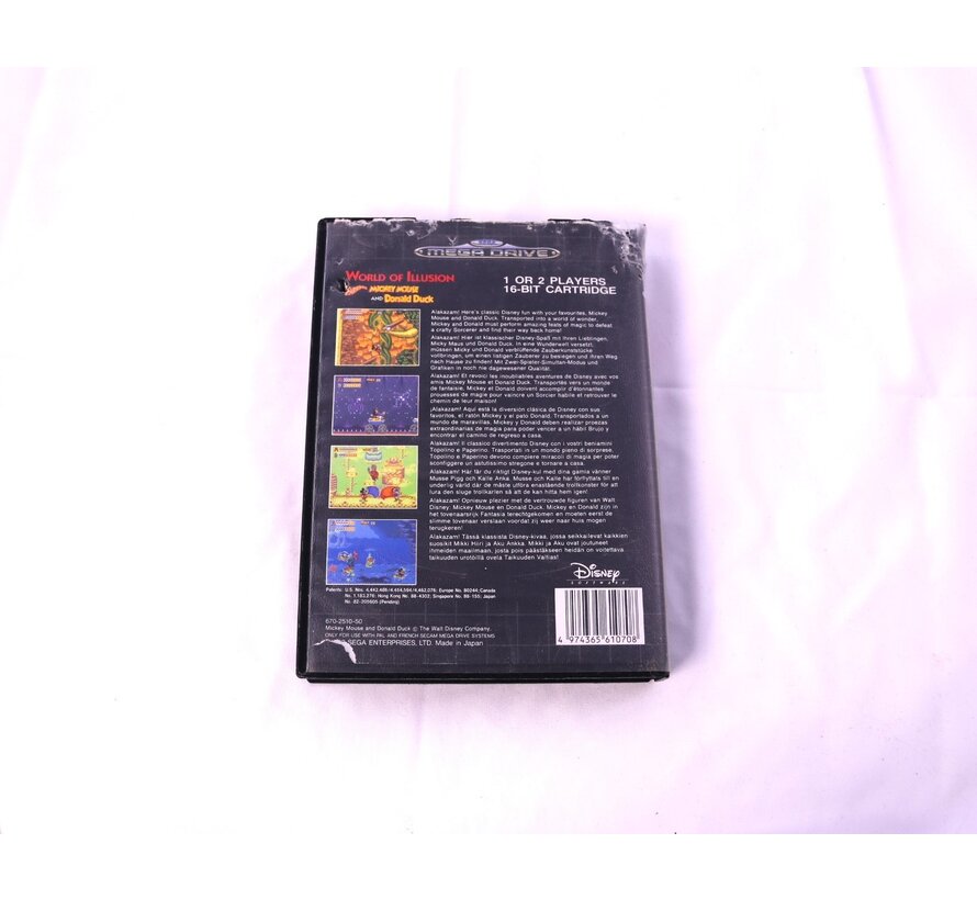 SEGA Mega Drive - World of Illusion Starring Mickey Mouse and Donald Duck