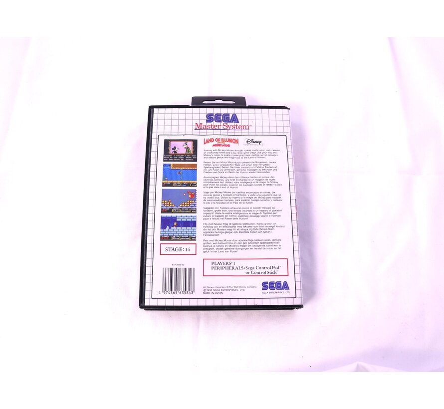 SEGA Master System - Land of Illusion Starring Mickey Mouse [Met Boekje]