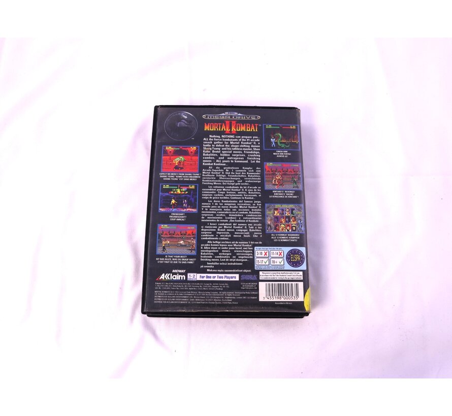 SEGA Mega Drive - Mortal Kombat II - Plastic Boxed [No Manual]