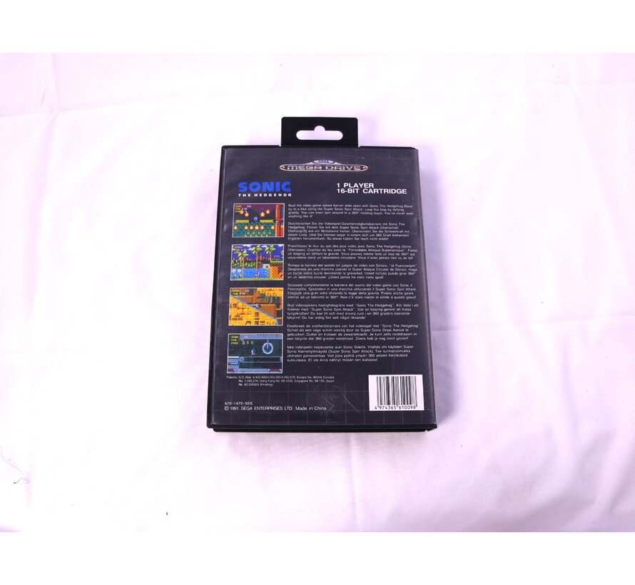 SEGA Mega Drive - Sonic the Hedgehog [No Manual]