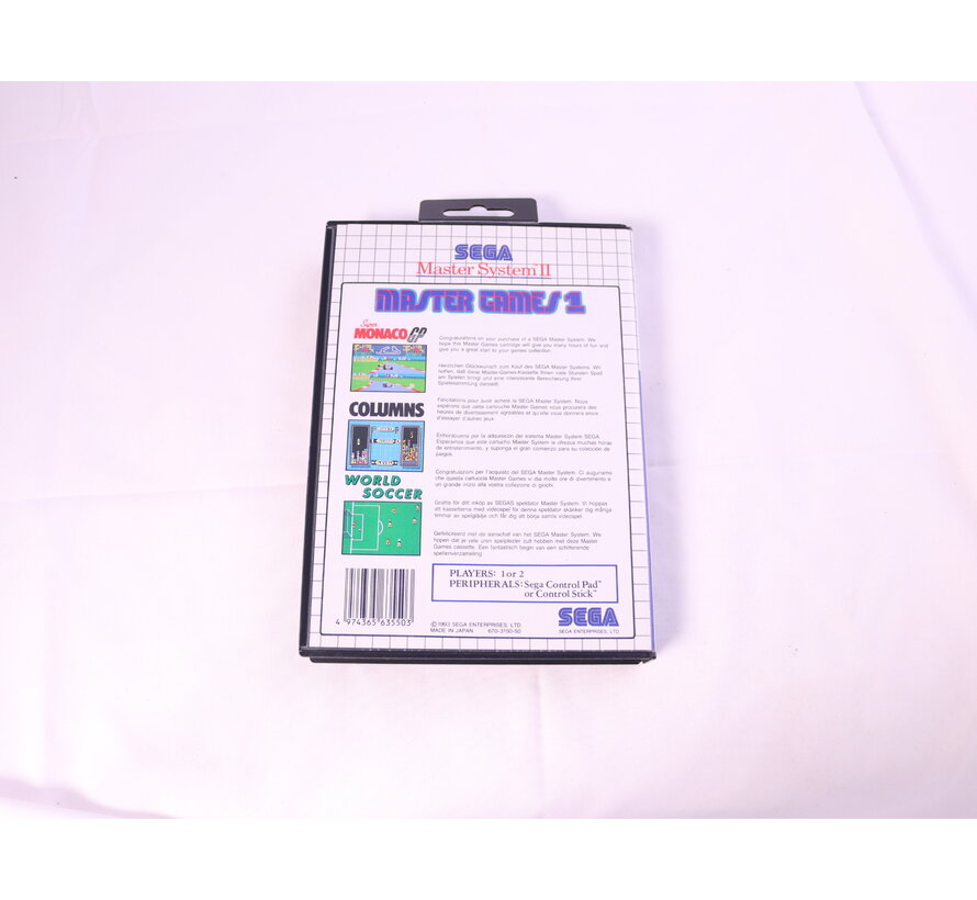 SEGA Master System - SEGA Master Games [No Manual]