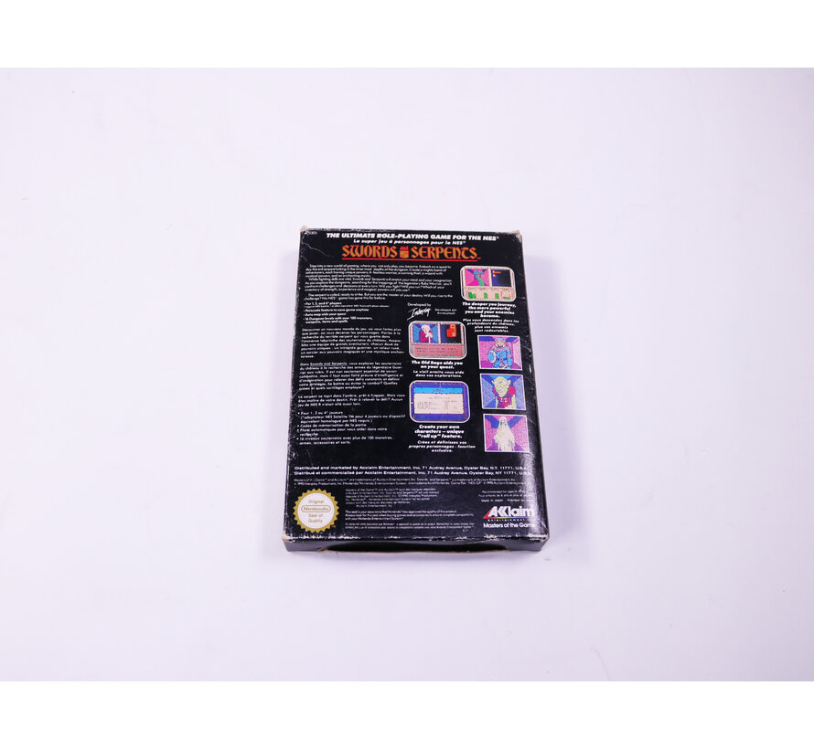 NES - Swords And Serpents - Boxed CIB