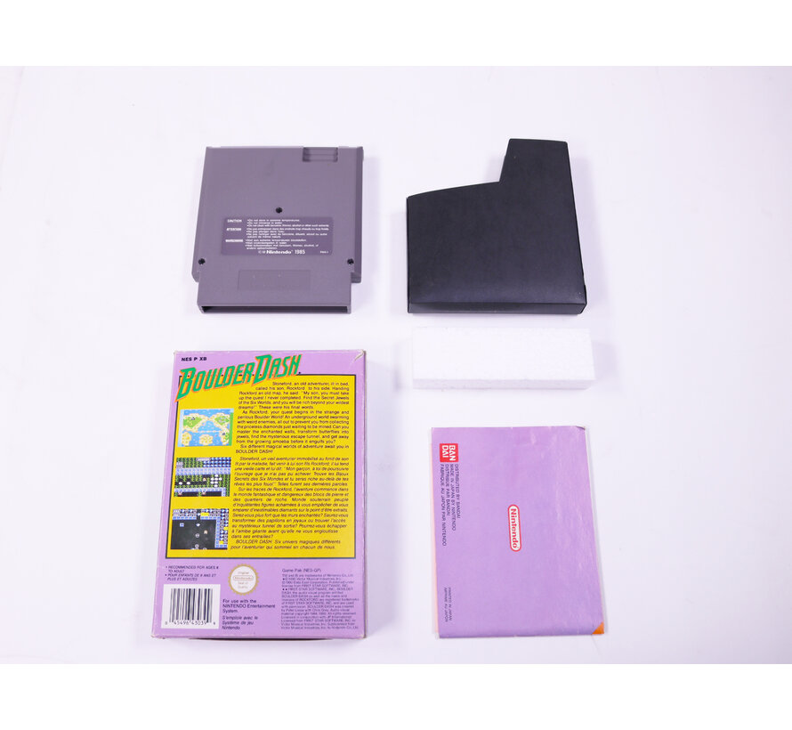 NES - Boulder Dash - Boxed CIB