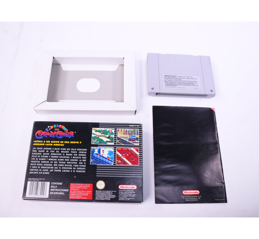 SNES - Kid Klown in Crazy Chase - Boxed CIB