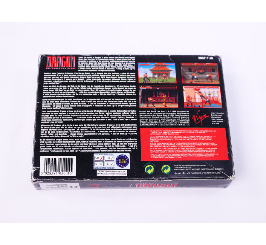 SNES - Dragon: The Bruce Lee Story - Boxed CIB