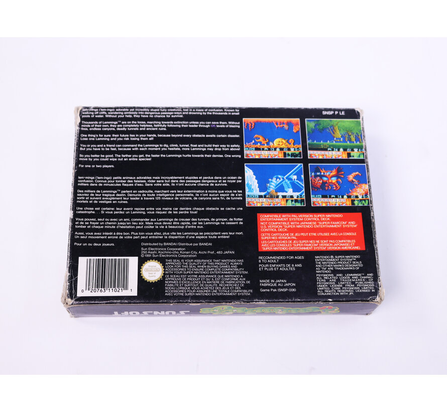 SNES - Lemmings - Boxed CIB
