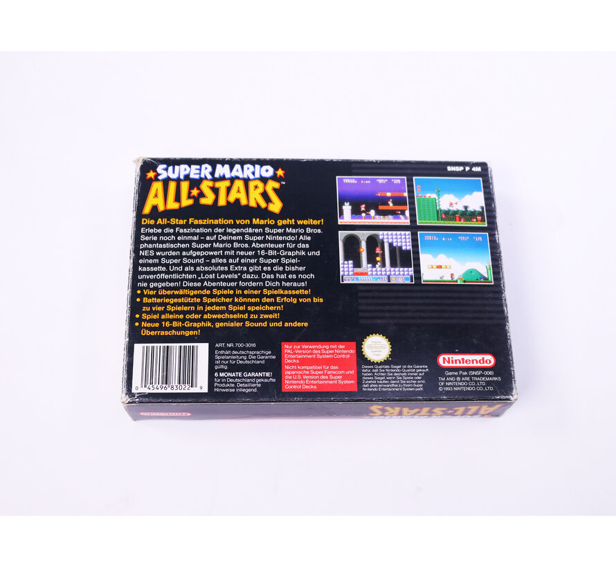 SNES - Super Mario All-Stars - Boxed
