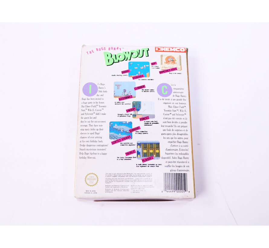 NES - the Bugs Bunny Blowout - Boxed CIB