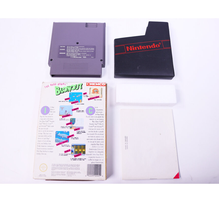 NES - the Bugs Bunny Blowout - Boxed CIB