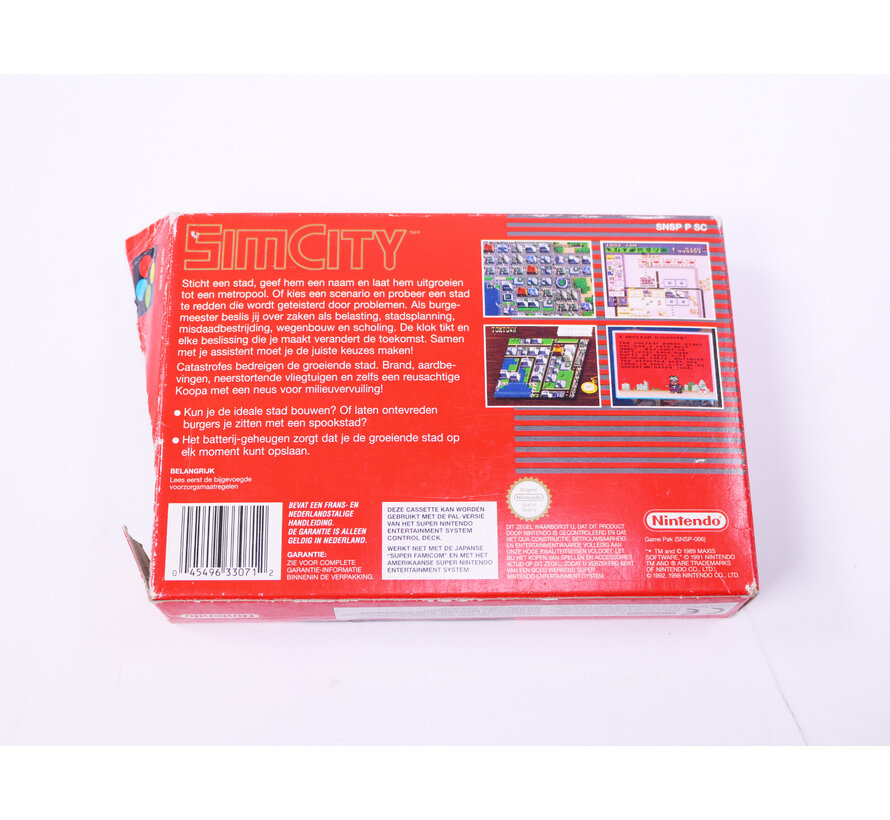 SNES - SimCity - Boxed CIB