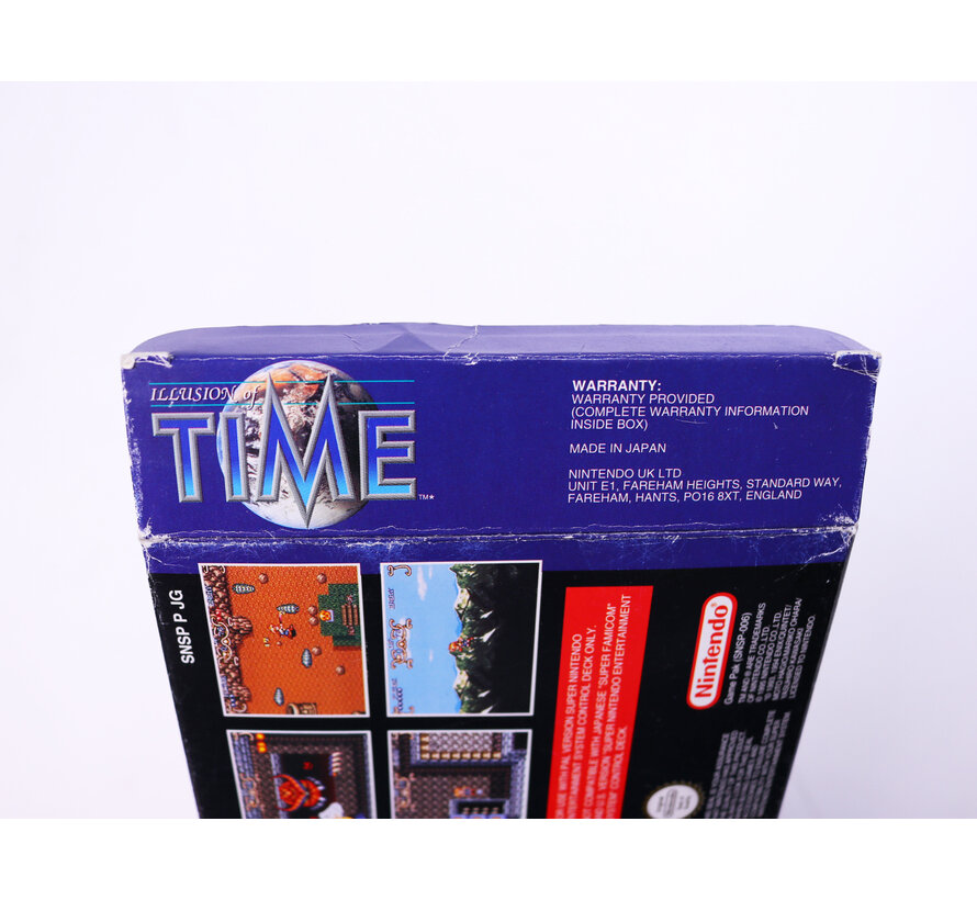 SNES - Illusion Of Time - Boxed CIB