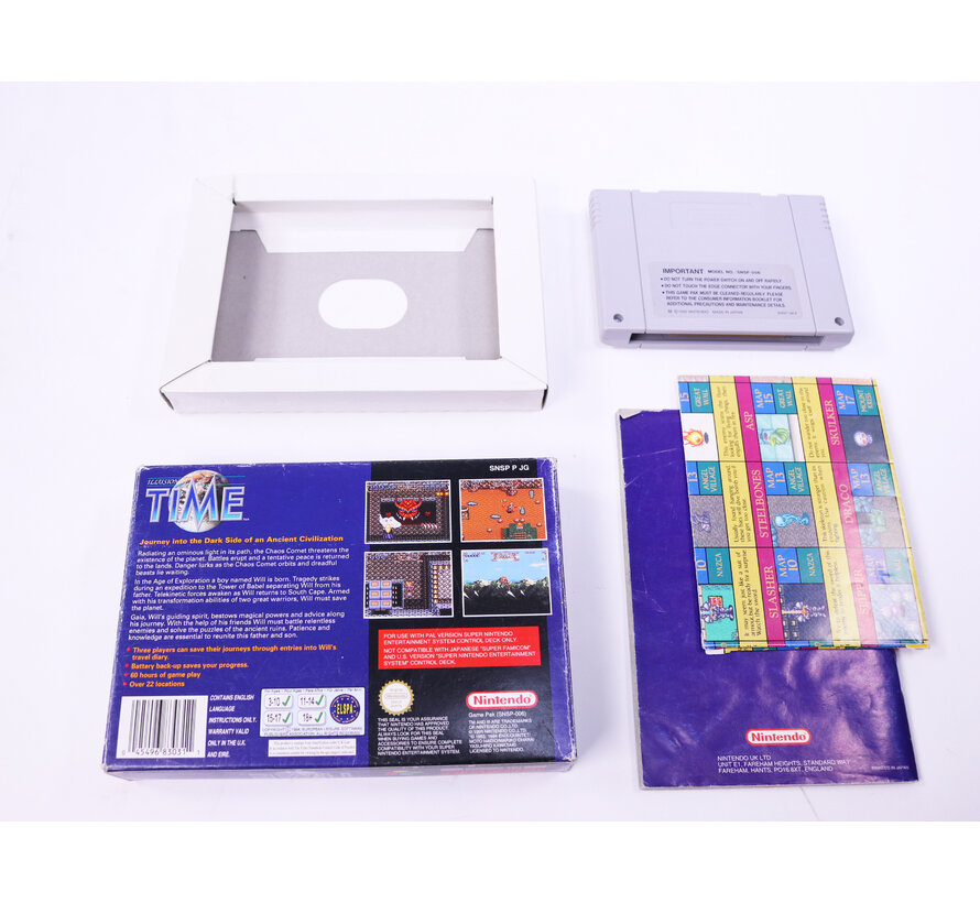 SNES - Illusion Of Time - Boxed CIB