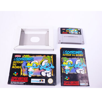 Infogrames SNES - The Smurfs/ Les Schtroumpfs: Autour du Monde - Boxed CIB