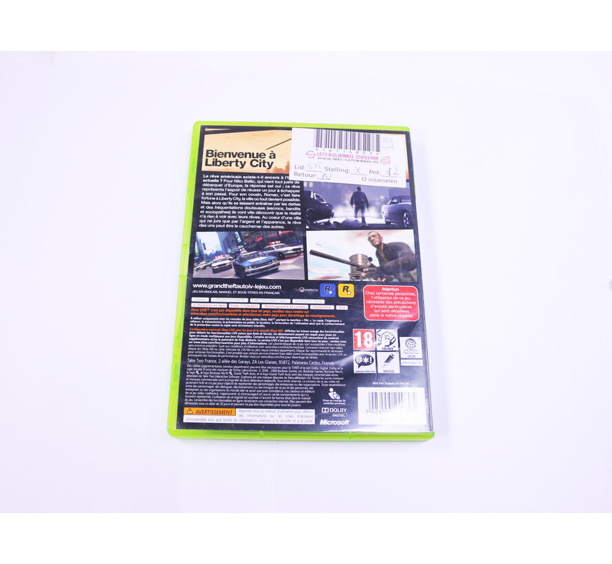 Xbox 360 - Grand Theft Auto IV [Classics]