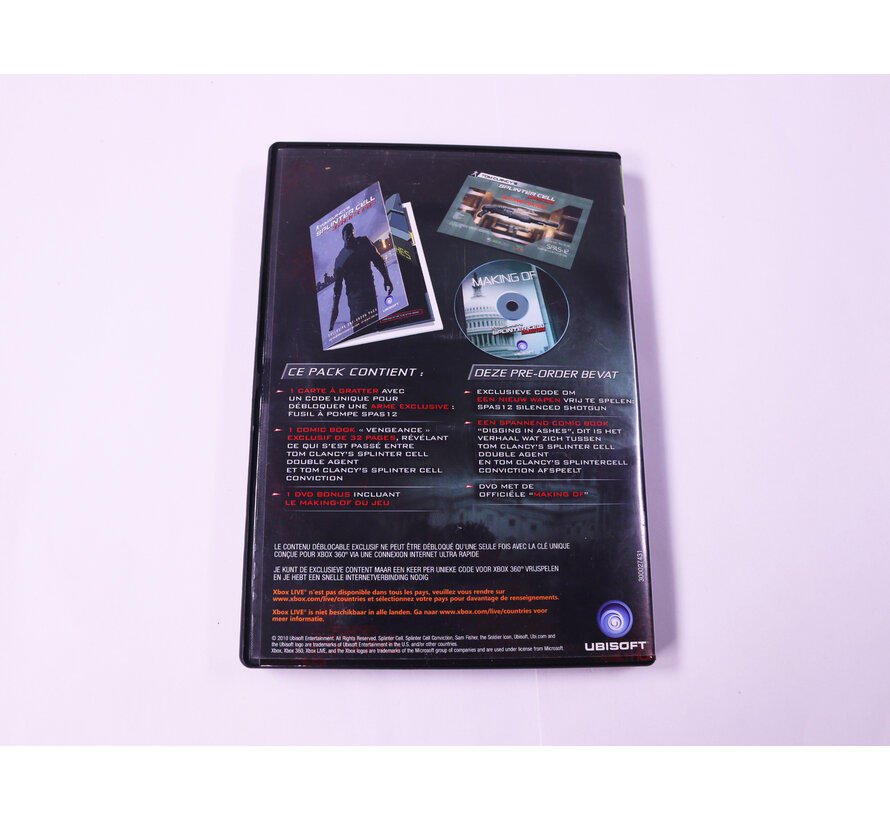 Xbox 360 - Splinter Cell Conviction [Pre-Order Pack]