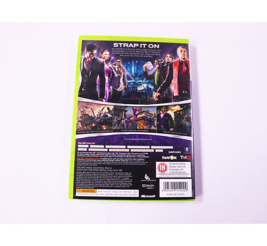 Xbox 360 - Saints Row: The Third [No Manual]