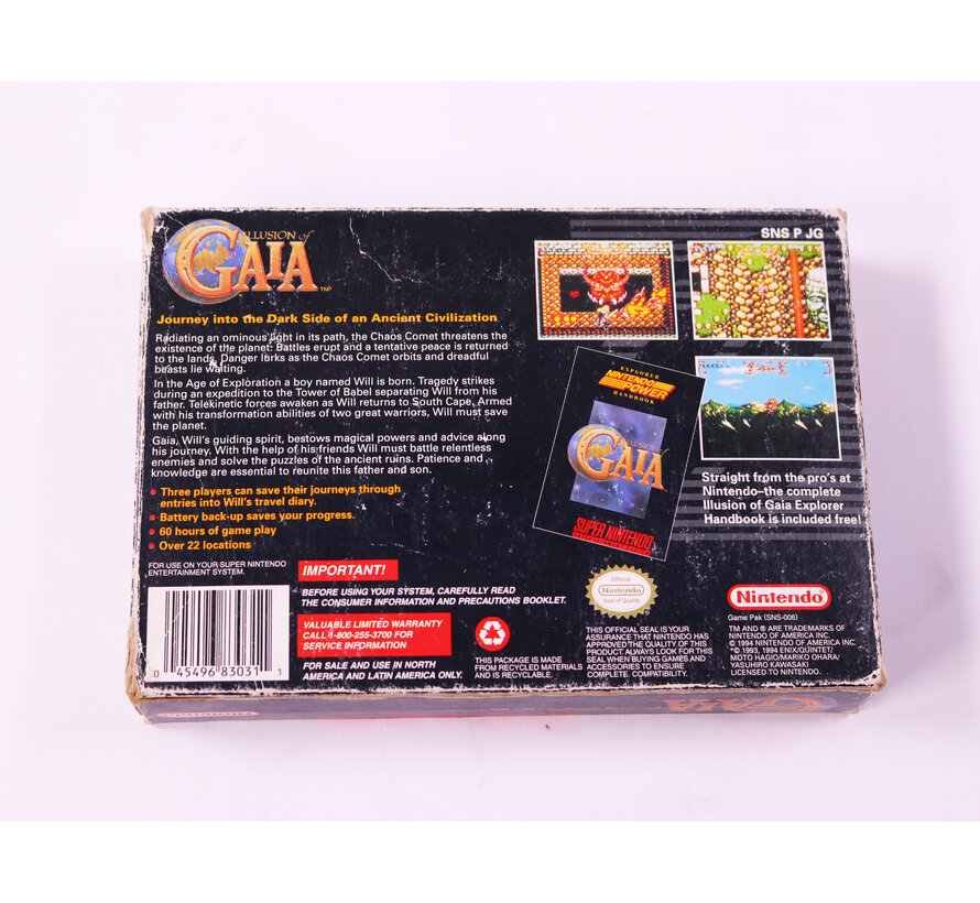 SNES - Illusion of Gaia - USA - Boxed CIB