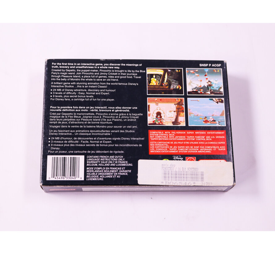 SNES - Pinocchio - Boxed