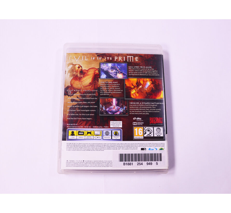 Playstation 3 - Diablo III [No Manual]