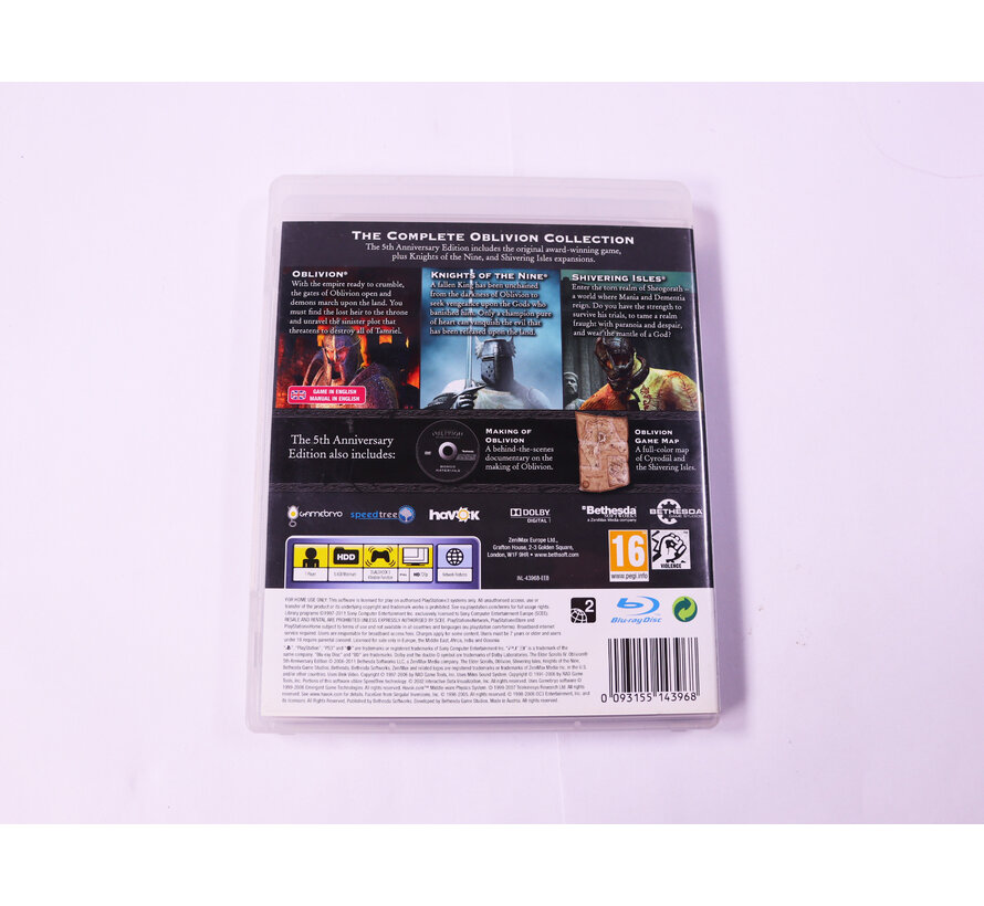 Playstation 3 - Elder Scrolls IV: Oblivion [5th Anniversary Edition]