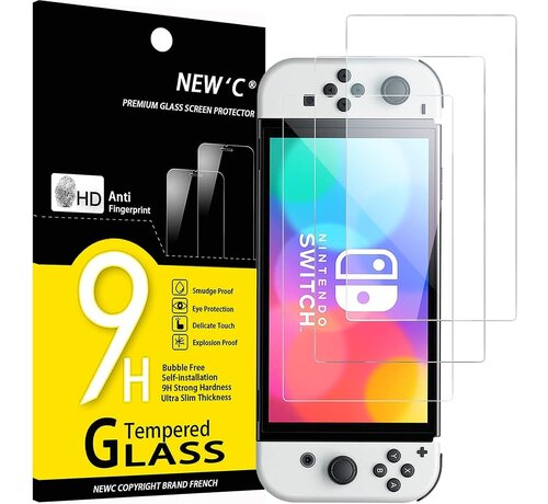Nintendo Screenprotector Tempered Glass voor Nintendo Switch OLED-model  (3 stuks)
