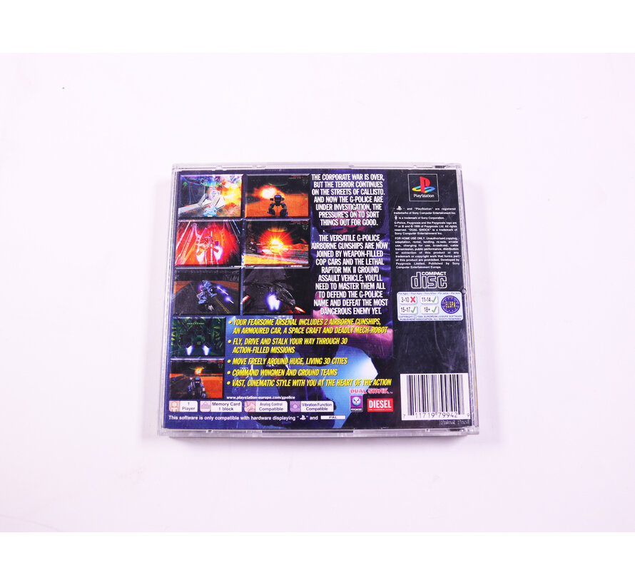 PlayStation 1 - G-Police Weapons of Justice  [No Manual]