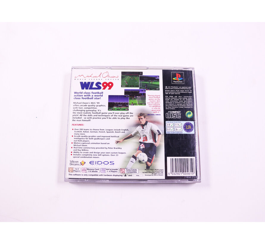 PlayStation 1 - Michael Owen's World League Soccer 99  [No Manual]