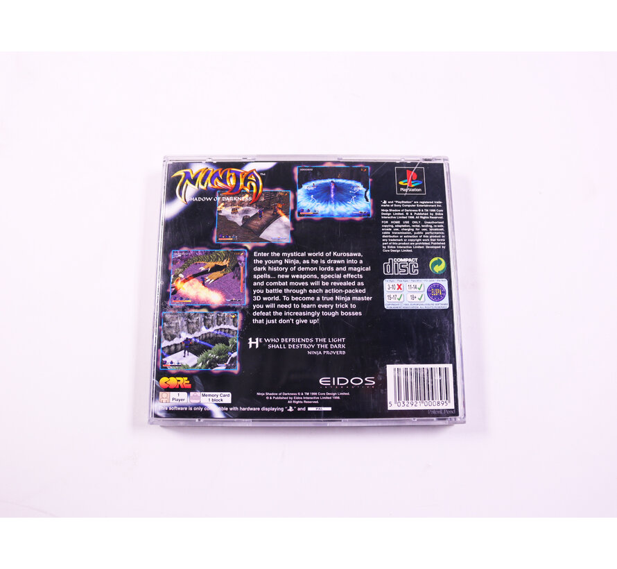PlayStation 1 - Ninja Shadow of Darkness  [No Manual]