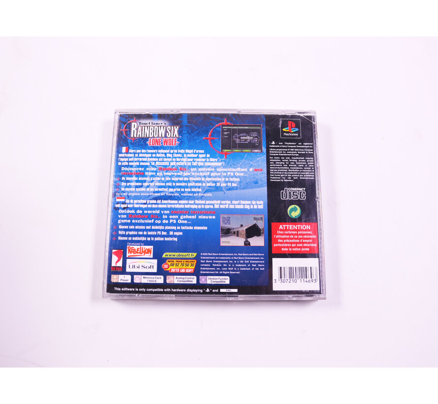 Playstation 1 - Tom Clancy's Rainbow Six: Lone Wolf  [No Manual]