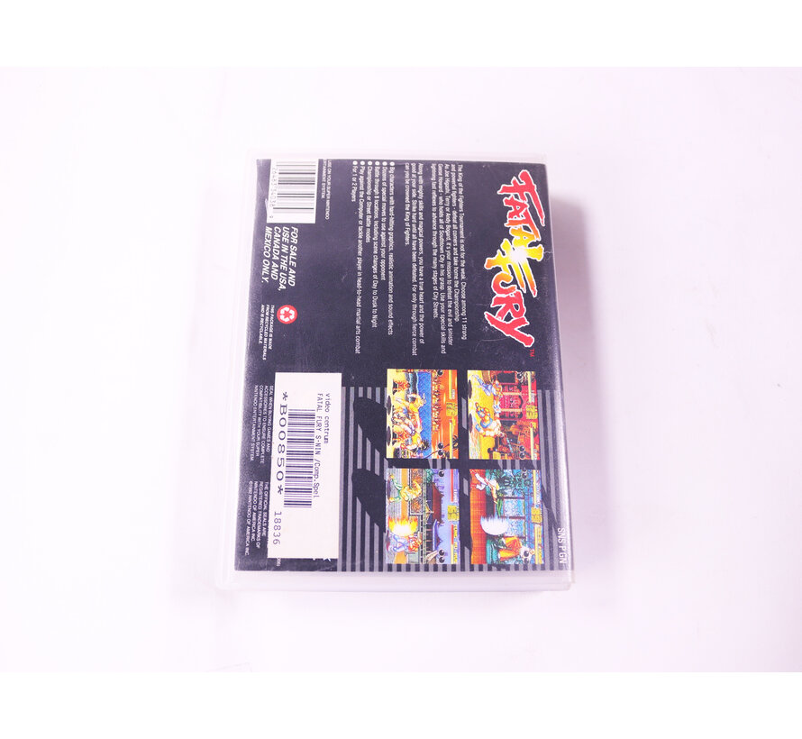 SNES - Fatal Fury - USA - Plastic Boxed