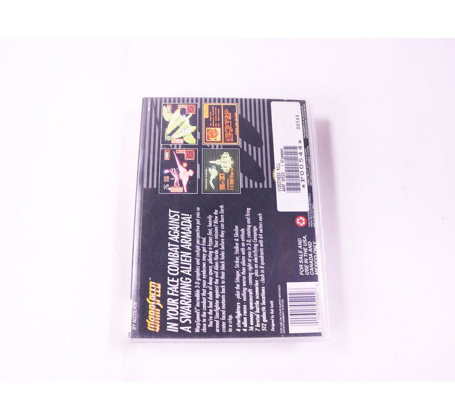 SNES - Warpspeed - USA - Plastic Boxed