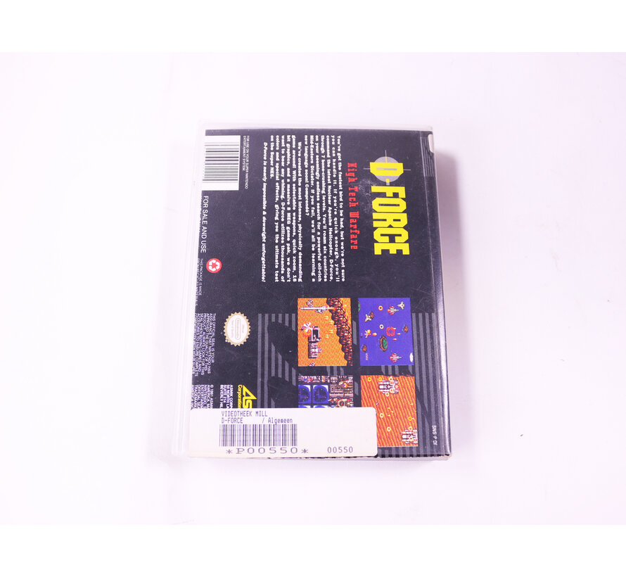 SNES - D-Force - USA - Plastic Boxed