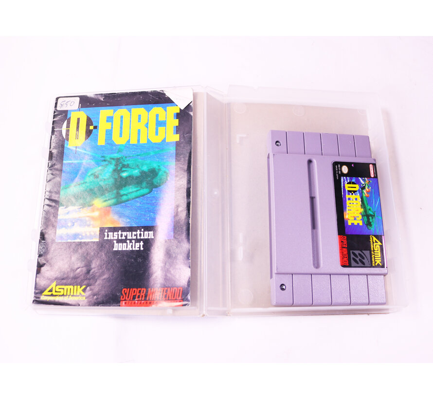 SNES - D-Force - USA - Plastic Boxed