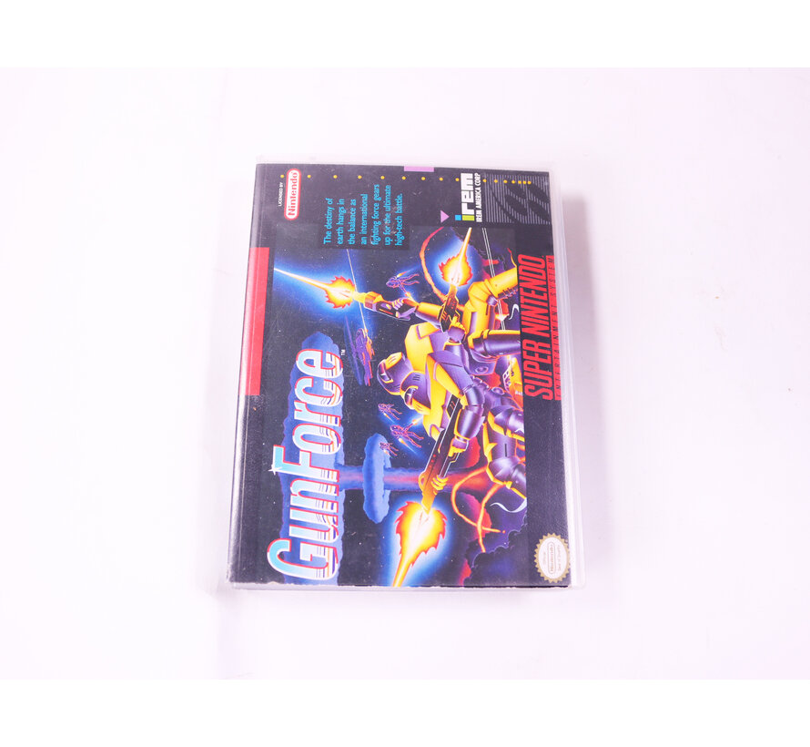 SNES - GunForce - USA - Plastic Boxed
