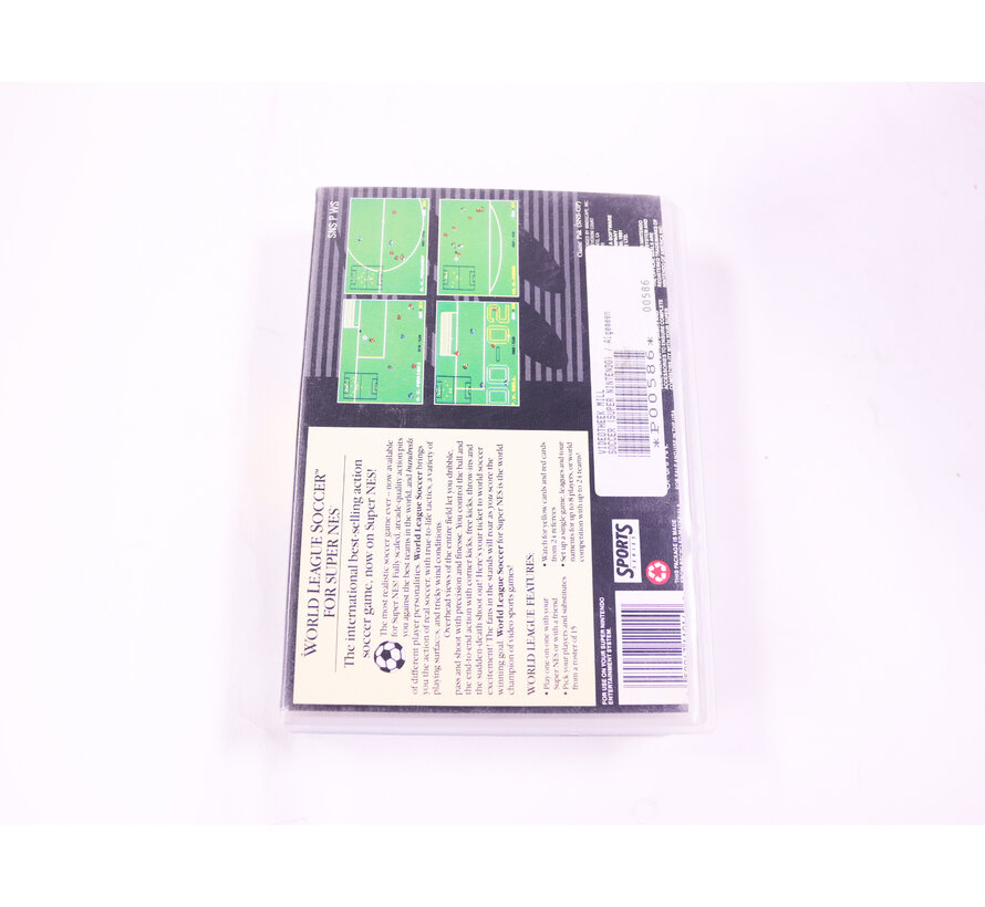 SNES - World League Soccer - USA - Plastic Boxed