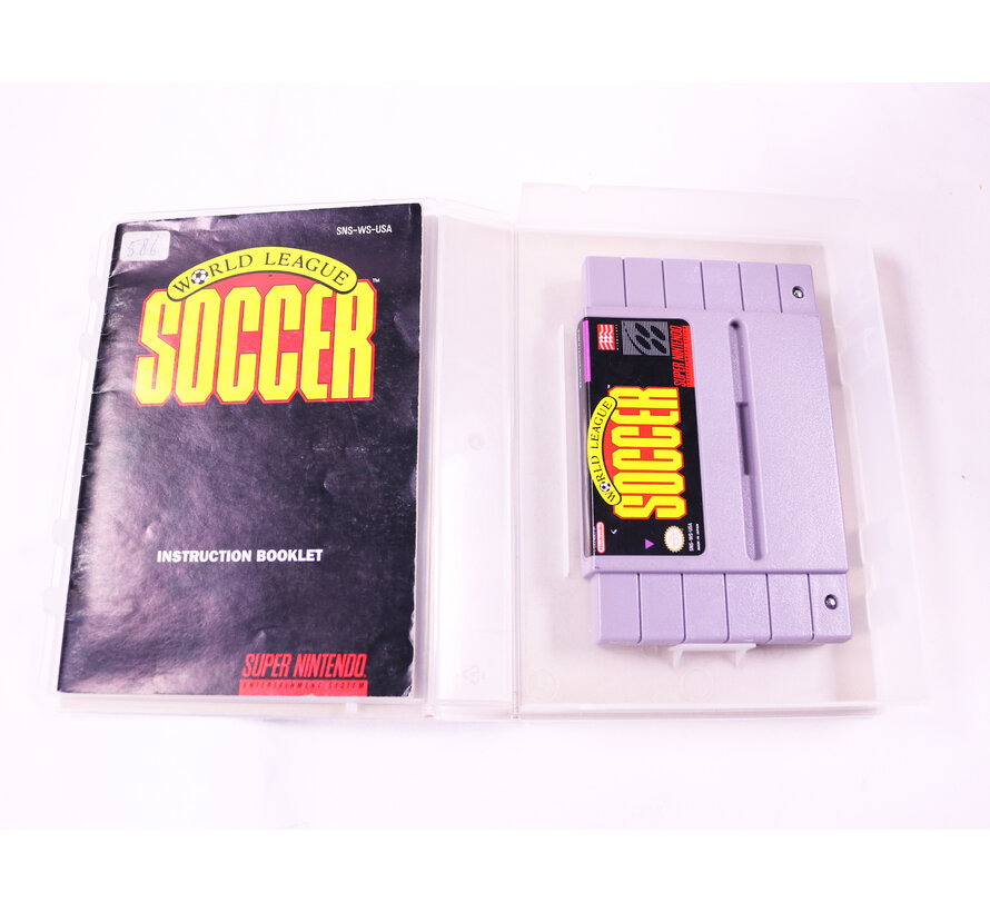 SNES - World League Soccer - USA - Plastic Boxed