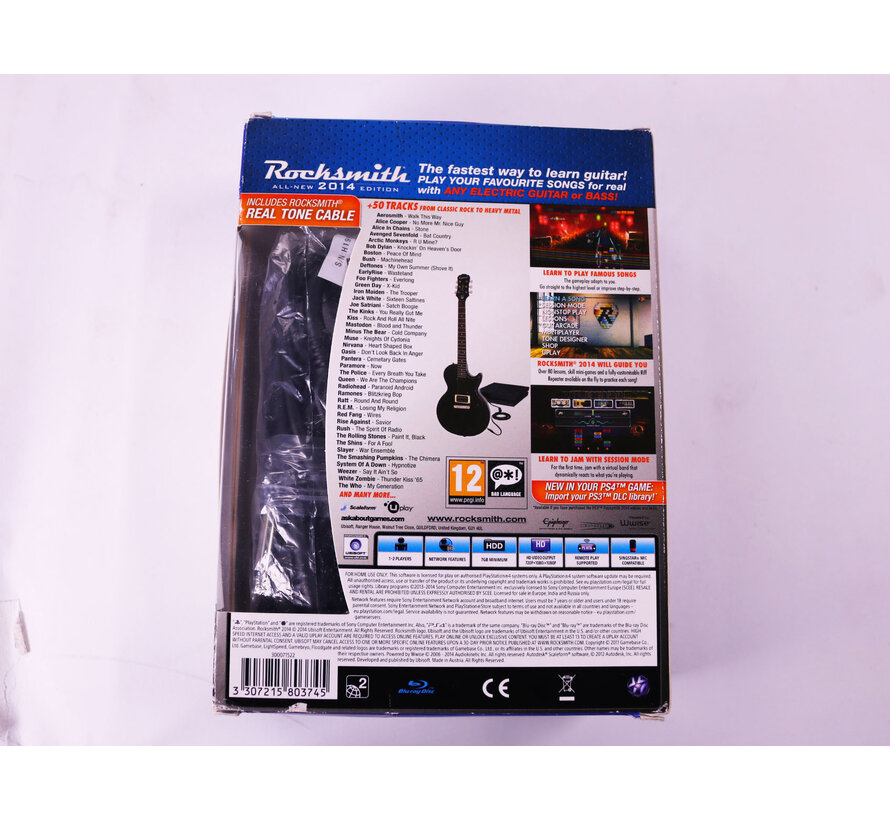 PlayStation 4 - Rocksmith All-New 2014 Edition incl. kabel [Gebruikt]