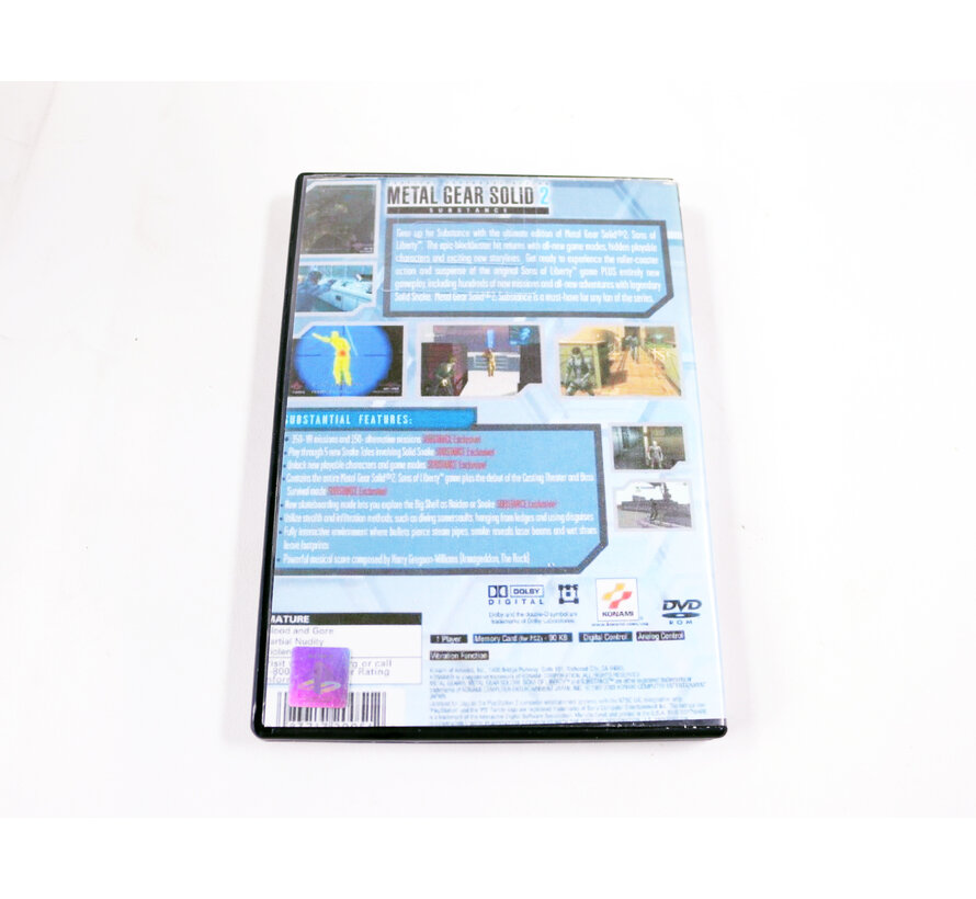Playstation 2 - Metal Gear Solid 2: Substance