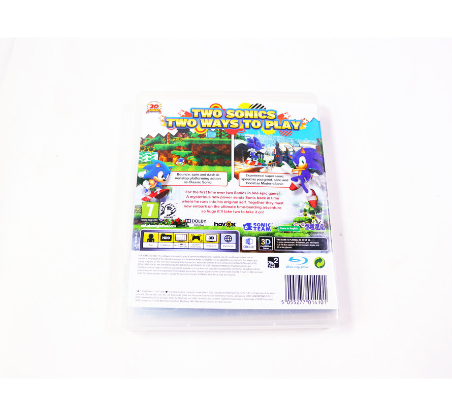 PlayStation 3 - Sonic Generations [No Manual]