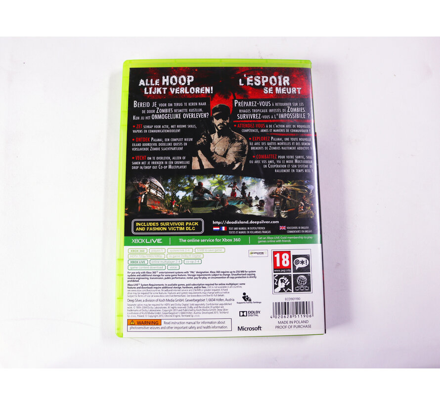 Xbox 360 - Dead Island: Riptide