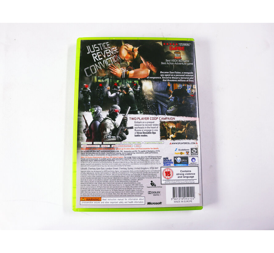 Xbox 360 - Tom Clancy's Splinter Cell: Conviction