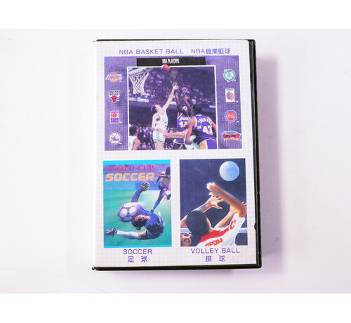 Sega SEGA Mega Drive - Super 3 in 1 NBA Basket Ball + Volley Ball + Soccer [No Manual]