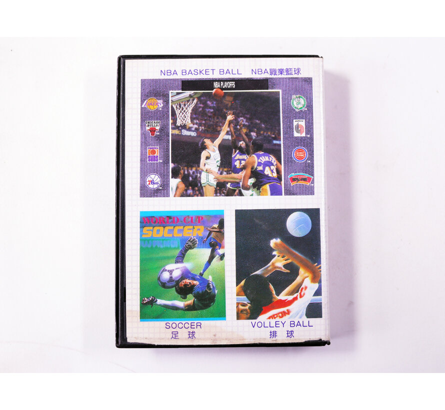 SEGA Mega Drive - Super 3 in 1 NBA Basket Ball + Volley Ball + Soccer [No Manual]