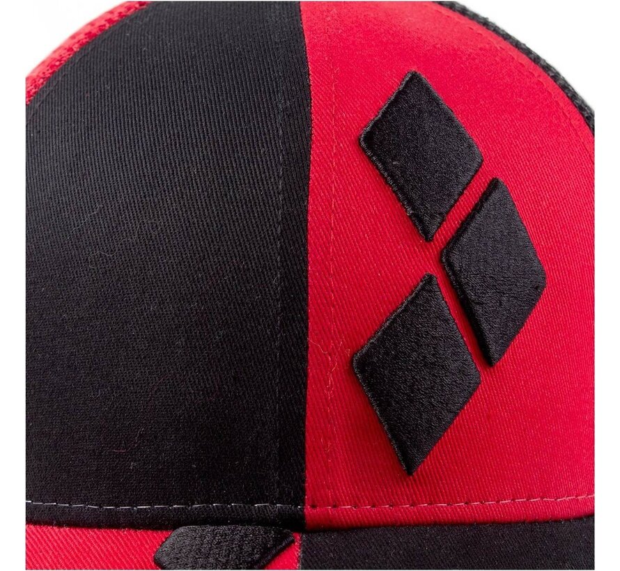 Harley Quinn Rood en Zwart Trucker Cap