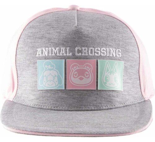 Animal Crossing Nintendo Animal Crossing - Pastel Squares Snapback Cap - Grijs