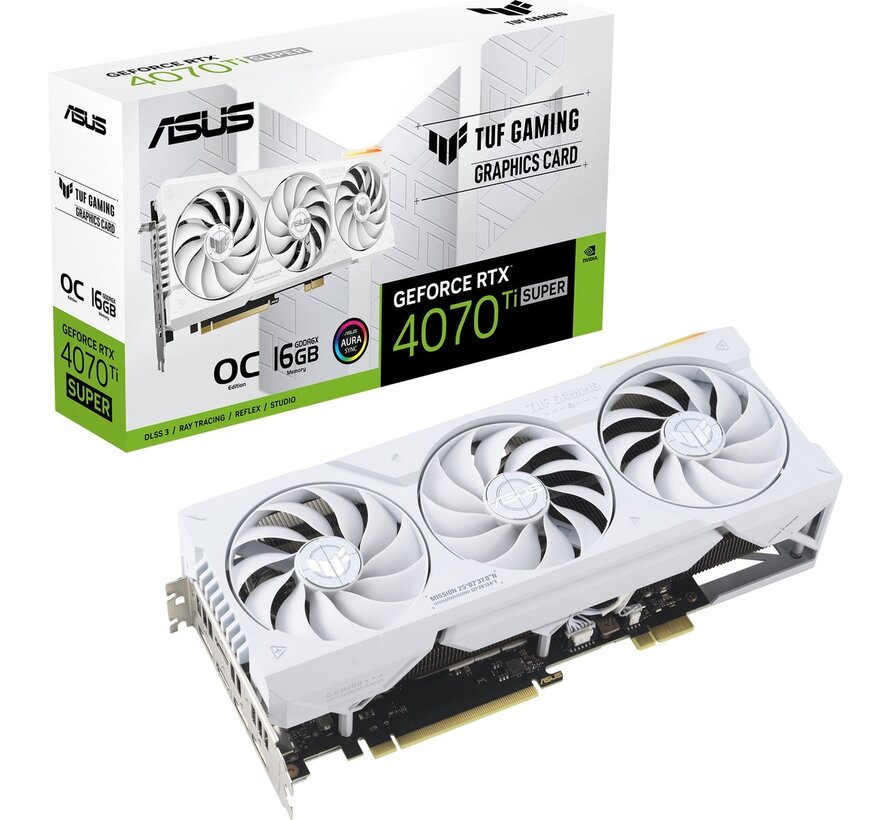 TUF Gaming GeForce RTX 4070 Ti SUPER BTF White OC Edition 16GB GDDR6X