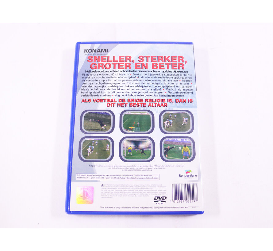 PlayStation 2 - Pro Evolution Soccer 2  [No Manual]
