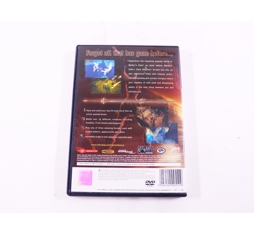 PlayStation 2 - Baldur's Gate: Dark Alliance